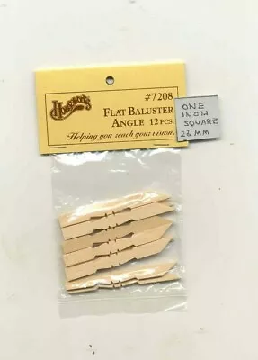 Spindles Flat Angled Balusters 7208 Dollhouse Wooden Miniature 12pc 1/12 Scale  • $3.50