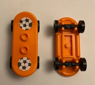 £1.95 • Buy LEGO 2 X Orange Skateboard Black Wheels +Stickers For Minifigures NEW UK Seller