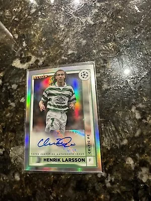 2023 Henrik Larsson Auto Topps Merlin Uefa Champions League Refractor Autographs • $15