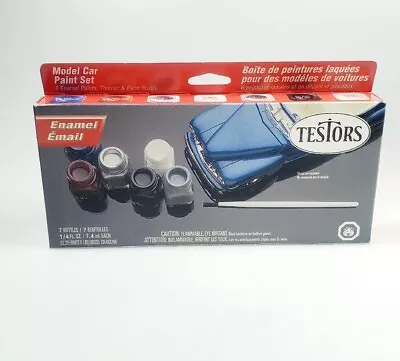 Testors Enamel Paint Set TES9119 Red And Blue Metal Flake Model Car Vintage NEW • $17.25