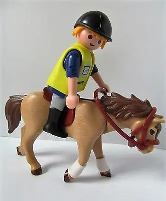 £8.29 • Buy Playmobil Farm/stables: Horse And Male Rider Figure NEW