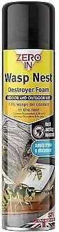 Zero In Wasp Nest Killer Foam (Indoor And Outdoor Treatment For Wasps Nests ... • £8.99