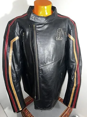 Harley Davidson Men's Victory Lane #1  Leather Jacket XXL Buffalo Hide NWT New • $450