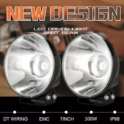 NEW DESIGN Slimline 7INCH LED Driving Lights REPLACE HID Spot Work OffRoad Truck • $74.98