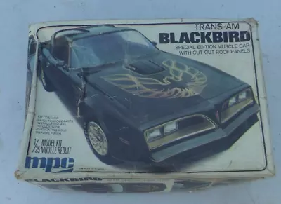 Vintage Old Trans Am Blackbird 1/25 Model Kit • $40