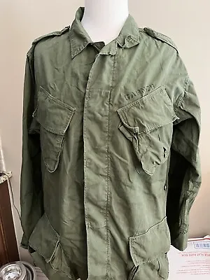 Vietnam Jungle Fatigue Jacket Early USMC Lt Garner Early Exposed Button No Label • $350