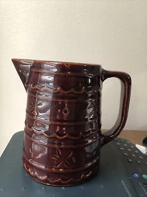 Marcrest Daisy Dot Chocolate Brown 6  Tall Pitcher • $8.79