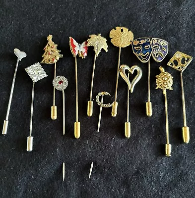 Vintage Stick Pins. Variety Of 12 Different Styles • $10