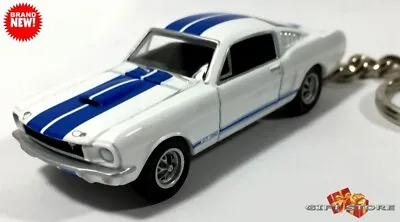 🎁RARE KEY CHAIN 1965/66 WHITE SHELBY MUSTANG GT350 FORD CUSTOM Ltd GREAT GIFT🎁 • $54.98
