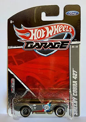 HTF Hot Wheels Garage COBRA 427 In ZAMAC (Silver) With Real Riders • $9.99