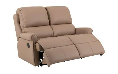 G Plan Newmarket Cambridge Taupe Leather 2 Seat Power Recliner Sofa RRP £2849 • £874.99