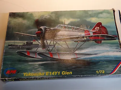 Vtg 1990s MPM 1/72 Airplane-Aircraft Model Kit Yokosuka E14Y Glen #72111 • $12