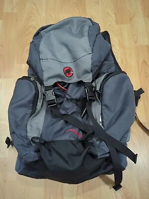 $105 • Buy MAMMUT Hiking Backpack With Back Support Metal Frame Aletsch 25 Black Gray 