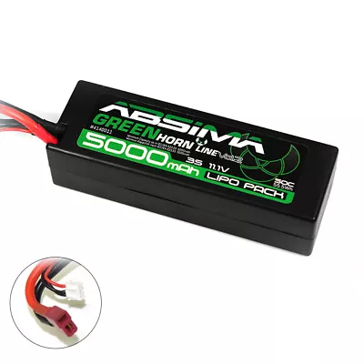 Absima Greenhorn Line V2 50C 5000mAh LiPo RC Battery (Deans) 4140011 • £33.95