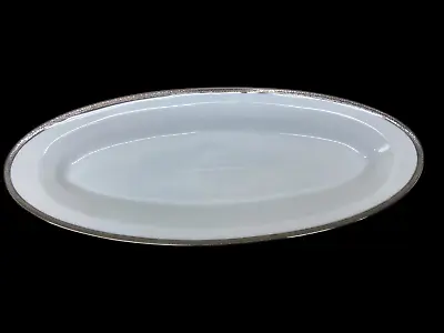 Charter Club GRAND BUFFET PLATINUM 18  Oval Fish Serving Platter NEW WITH TAG • $29.99