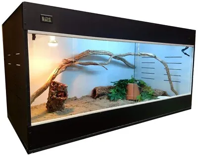 Critter Condo Reptile Bearded Dragon Cage 48x24x24BW Lizard Snake T5HO LIGHT! • $325