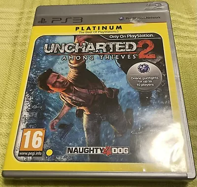 Uncharted 2: Among Thieves - Sony Playstation 3 PS3 - Platinum - With Manual • $7.99