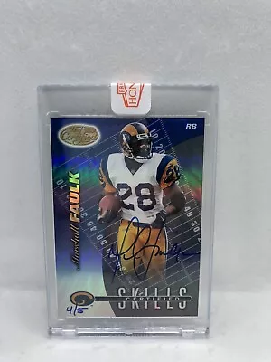 Marshall Faulk 2020 Panini Honors 2000 Leaf Certified Recollection Auto SEALED/5 • $159.99