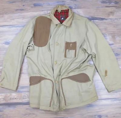 Vtg Red Head Tan Canvas Corduroy Hunting Shooting Jacket Coat • $15.99