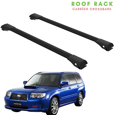 Fits Subaru Forester SG 2002-2008 Flush Roof Racks CrossBars Black Color • $129.99