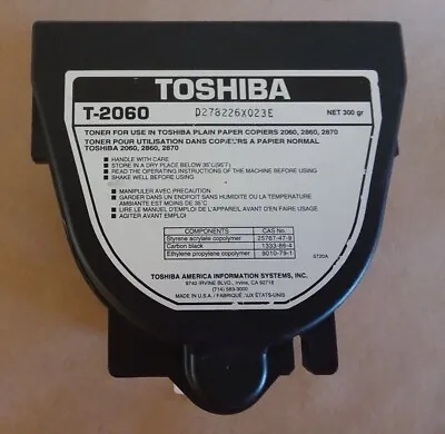 Toshiba T-2060 Copier Toner Cartridge New Genuine OEM. Open Box/Cartridge Sealed • $8