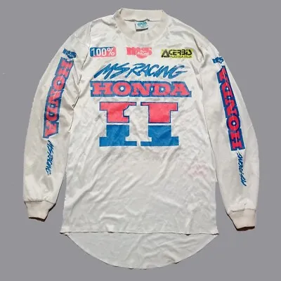 Vintage MSR Honda Motocross Supercross Jersey Size L '80s • $69
