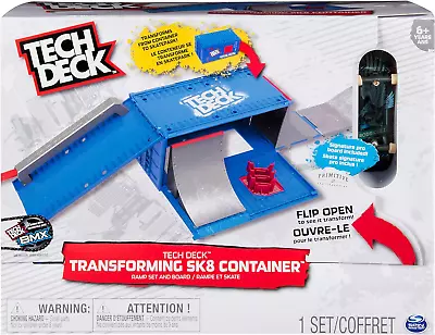 TECH DECK Transforming SK8 Deluxe Container Pro Modular Skatepark • $33.68