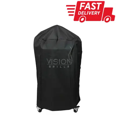Vision Grills Large Grill Cover Heavy Duty Polyester Outdoor Protection Black • $66.83