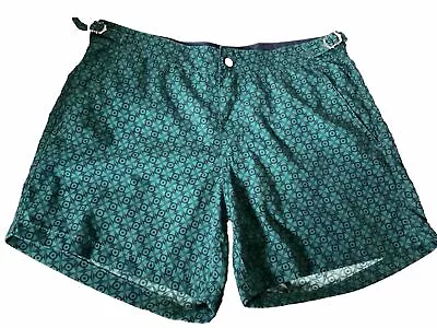 Le Shark GERIANT Green  Geometric Swim Shorts Holiday Fashion Shorts Size M • £12