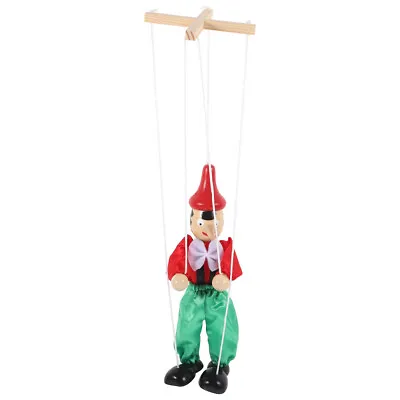  Wooden Marionette Pull String Puppet String Puppet Funny String Toy For Kids • £8.43