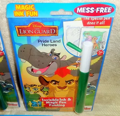 THE LION KING Magic Pen Invisible Ink Painting Books Set Of Three • $35