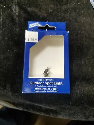 Miniatronics N Scale Model 72-008-01 Outdoor Spot Light New In Package • $19.99