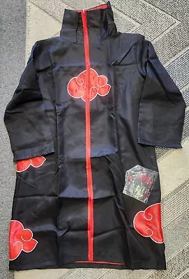 Naruto Cloak Adult Costume Anime Akatsuki Robe Halloween Cosplay Ninja XL • $29.99