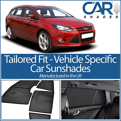 Ford Focus Estate 2011-18 UV CAR SHADES WINDOW SUN BLINDS PRIVACY GLASS TINT • £84.98