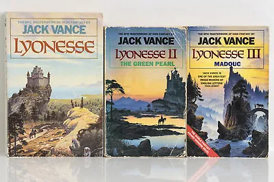 JACK VANCE Lyonesse #2 The Green Pearl #3: Madouc - 1980s/90s Classic Fantasy • £14