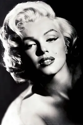 Marilyn Monroe - Personality Poster / Print (B&W - Glamour) • $11.99