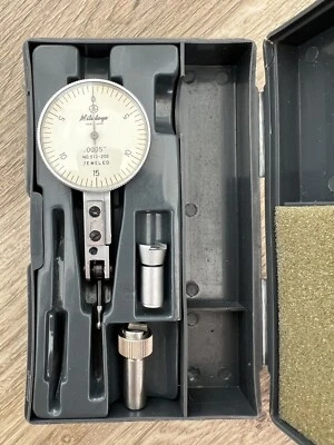 £64.99 • Buy Genuine Mitutoyo Jeweled 513-202 Lever Dial Test Indicator 0.0005”