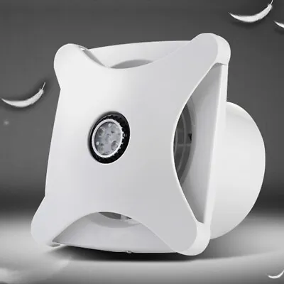 Bathroom Ceiling Ventilation Fan With LED Light Air Vent Exhaust Bath Toilet 28W • $55.68