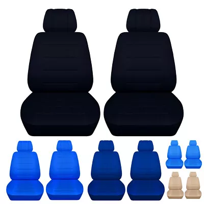 Two Front Seat Covers Fits 2012 - 2019 Volkswagen Beetle Solid Color Seat Covers • $79.99