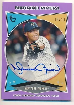 Mariano Rivera 2023 Topps Brooklyn Collection Purple Autograph Sp Auto #06/10 • $219