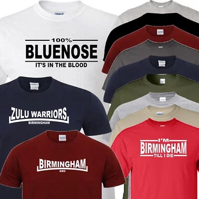 £13.50 • Buy Birmingham Football T Shirt Zulu Warrior Keep Right On Blue Nose Novelty Gift