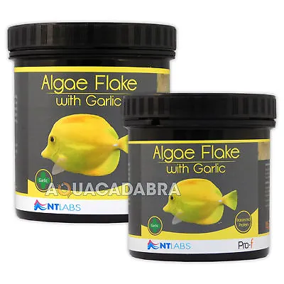 NT Labs Algae Flakes With Garlic Pro-F Marine Fish Food Herbivore Aquarium Tank • £9.99