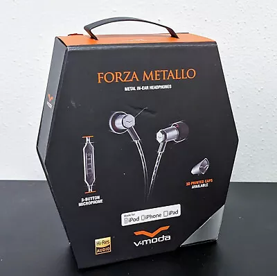 $24.99 • Buy V-Moda Forza Metallo In Ear Wired Headphones Remote Mic New In Box IOS