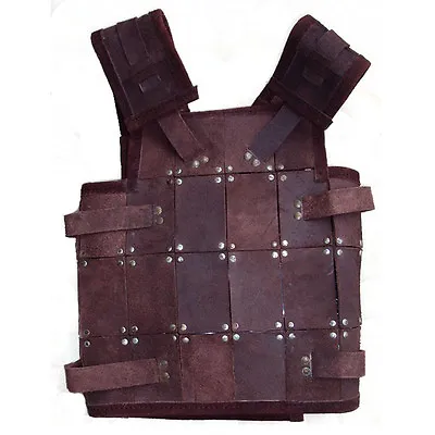 Leather Fighter Armour - Comes In Black Or Brown - LARP  # • £57.50