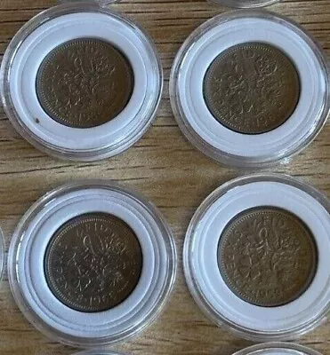 Queen Elizabeth Ii Sixpence Coins Dated 1953-67 Choose Year + Coin Capsule • £0.99