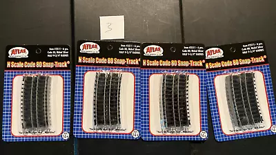 Lot 3   N Scale Mics Track 4 New Packs Of Curves #2511 6 Pieces In Each NEW • $4.99