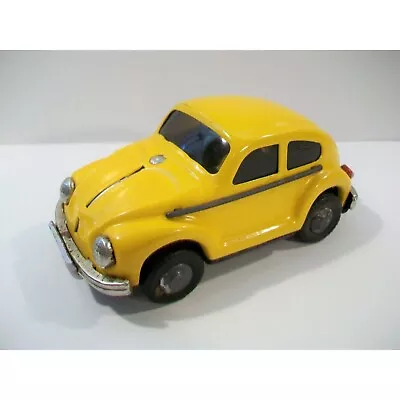 Vintage 5  Voiture Tin Friction Volkswagen VW Beetle Bug Car Yellow Bug • $10.75