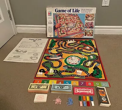 Vintage Edition The Game Of Life Board Game By Milton Bradley COMPLETE • $21.99