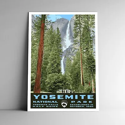$11.99 • Buy Yosemite National Park Travel Poster / Postcard California USA Multiple Sizes