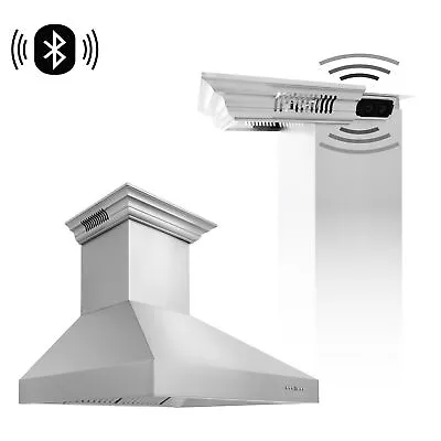 ZLINE 36  NEW Stainless KITCHEN Wall RANGE HOOD BLUETOOTH CROWN 667CRN-BT-36 • $1349